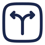 Branching Paths Up SVG Icon